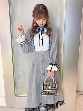 「アイテム（イヤリング）」を使った、ROJITA_kiraraさん（レディース・157cm・20代）の冬コーディネート