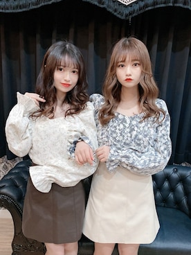 「レザースカート」｜ROJITA_kiraraさん（レディース・157cm）の春コーディネート