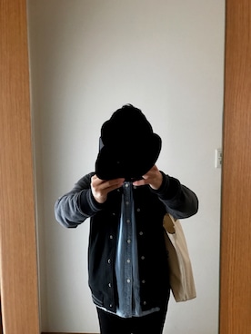 「BEAMS（ビームス）のアイテム（スタジャン）」を使った、ryooooosukeさん（メンズ・165cm）の春コーディネート