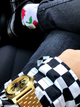 「JOYRICH」｜「アイテム（アナログ腕時計）」を使った、ﾆｼﾑﾗ ﾕｳﾋさん（メンズ・162cm）の秋コーディネート