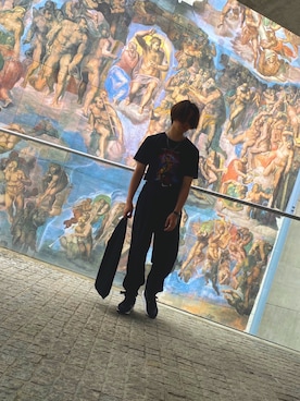 「TOGA PULLA（トーガ　プルラ）のアイテム（アクセサリー）」を使った、SHIGE(相互)さん（メンズ・172cm）の夏コーディネート