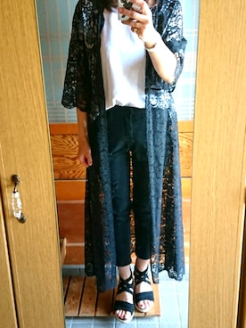 「Radiate（ラディエイト）のアイテム（その他アウター）」を使った、ミミさん（レディース・158cm）の春コーディネート