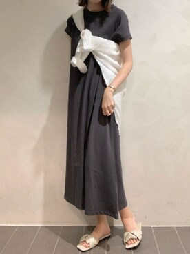「フォロバ」｜「アイテム（ワンピース/ドレス）」を使った、MANAさん（レディース・170cm）の夏コーディネート