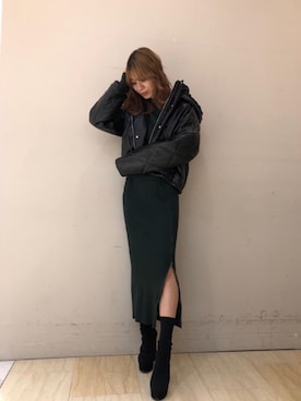 「キレイめコーデ😊👍✨」｜risaさん（レディース・161cm）の冬コーディネート