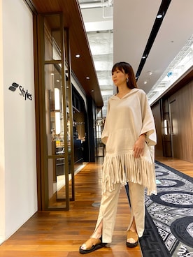 中谷 里香さん（レディース・163cm）の夏コーディネート