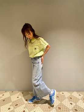 「styles（スタイルス）のアイテム（パンツ）」を使った、中谷 里香さん（レディース・163cm）の夏コーディネート