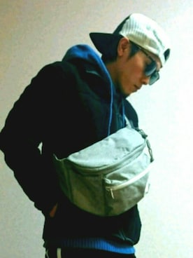 「AEON STYLE（イオンスタイル）のアイテム（パンツ）」を使った、かしー。さん（メンズ・160cm）の冬コーディネート