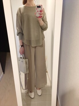 「アイテム（腕時計、ブラウン系）」を使った、ERika さん（レディース・167cm）の秋コーディネート