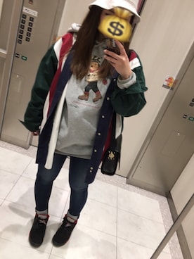「VERSACE（ヴェルサーチ）のアイテム（アナログ腕時計）」を使った、miii73さん（レディース・155cm）の春コーディネート