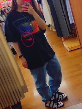 「VERSACE（ヴェルサーチ）のアイテム（アナログ腕時計）」を使った、miii73さん（レディース・155cm）の夏コーディネート