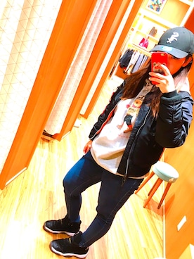 「Polo Ralph Lauren」｜「アイテム（ミリタリージャケット）」を使った、miii73さん（レディース・155cm）の冬コーディネート