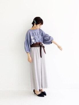 「アイテム（ピアス（両耳用））」を使った、maruさん（レディース・151cm・30代）の夏コーディネート