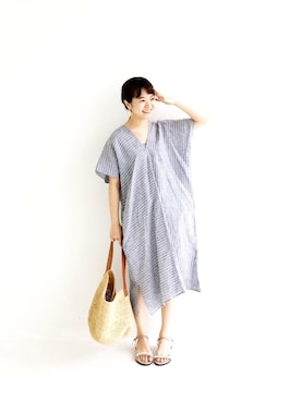 「アイテム（ピアス（両耳用））」を使った、maruさん（レディース・151cm・30代）の夏コーディネート