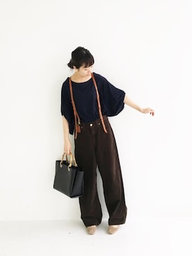 「アイテム（ピアス（両耳用））」を使った、maruさん（レディース・151cm・30代）の秋コーディネート
