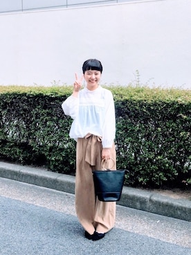 「haco!（ハコ）のアイテム（ショルダーバッグ）」を使った、maruさん（レディース・151cm）の秋コーディネート