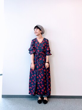 「アイテム（ピアス（両耳用））」を使った、maruさん（レディース・151cm・30代）の秋コーディネート