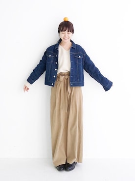 「アイテム（ピアス（両耳用））」を使った、maruさん（レディース・151cm・30代）の冬コーディネート