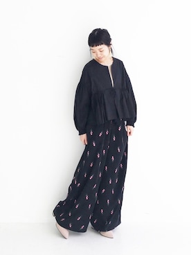 「アイテム（ピアス（両耳用））」を使った、maruさん（レディース・151cm・30代）の春コーディネート