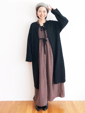 「haco!（ハコ）のアイテム（ワンピース/ドレス）」を使った、maruさん（レディース・151cm）の秋コーディネート