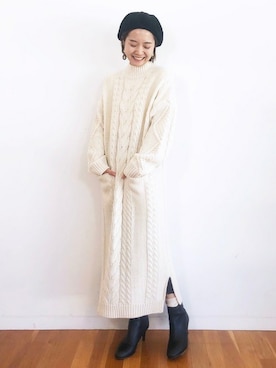 「haco!（ハコ）のアイテム（ワンピース/ドレス）」を使った、maruさん（レディース・151cm）の春コーディネート