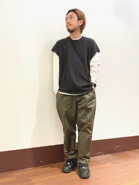 「アパレルスタッフ」｜HIROさん（メンズ・170cm）の春コーディネート