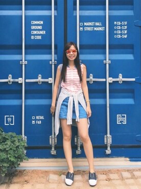 「stripes」｜「アイテム（ワンピース/ドレス）」を使った、doradoralaoさん（レディース・166cm）の秋コーディネート