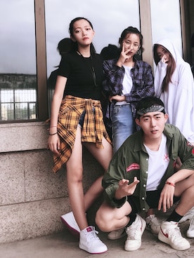 「VANS（バンズ）のアイテム（その他アウター）」を使った、LillianLさん（レディース・175cm）の夏コーディネート