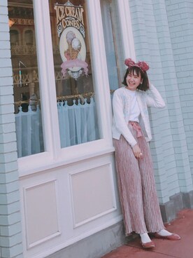 「H&M DIVIDED（エイチアンドエム　ディヴァイデッド）のアイテム（バレエシューズ）」を使った、ひな子さん（レディース・165cm）の春コーディネート