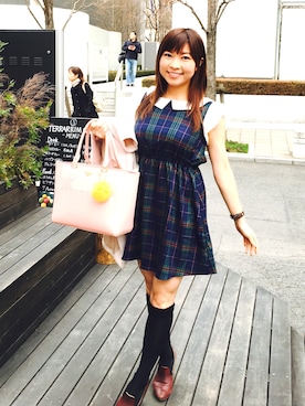「ECCO（エコー）のアイテム（シューズ）」を使った、DJ　MIYAさん（レディース・160cm）の冬コーディネート