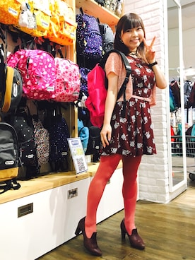 「ECCO（エコー）のアイテム（シューズ）」を使った、DJ　MIYAさん（レディース・160cm）の春コーディネート