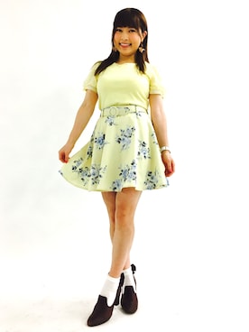 「ECCO（エコー）のアイテム（シューズ）」を使った、DJ　MIYAさん（レディース・160cm）の春コーディネート