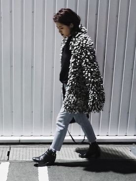 「ISABEL MARANT（イザベルマラン）のアイテム（その他アウター）」を使った、Ayaさん（レディース・163cm）の冬コーディネート