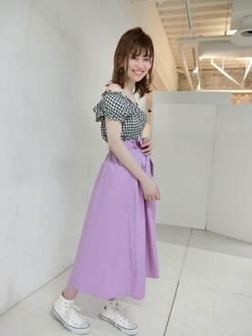 「ラベンダー」｜おそのさん（レディース・167cm）の春コーディネート