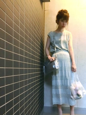 「結婚式ヘア」｜おそのさん（レディース・167cm）の夏コーディネート