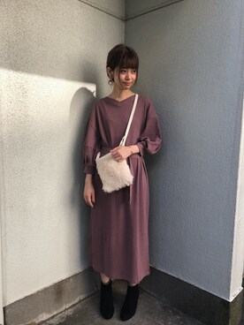 ワッフルワンピース の人気ファッションコーディネート 季節 9月 11月 Wear