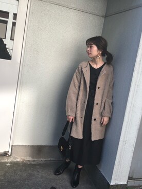 「アイテム（イヤリング）」を使った、おそのさん（レディース・167cm・20代）の秋コーディネート