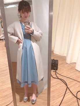 「入園式」｜「アイテム（その他アウター）」を使った、おそのさん（レディース・167cm）の冬コーディネート