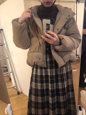 「秋のブラウンスタイル」｜「アイテム（ブルゾン）」を使った、おそのさん（レディース・167cm）の秋コーディネート