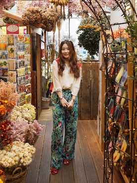 「Grafeaのアイテム」を使った、LuLu ルルさん（レディース・167cm）の夏コーディネート