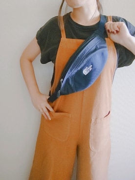 「ZARA（ザラ）のアイテム（サロペット/オーバーオール）」を使った、ari-54kさん（レディース・154cm）の秋コーディネート