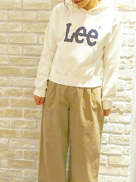 「earth music&ecology（アースミュージックアンドエコロジー）のアイテム（チノパンツ）」を使った、momiさん（レディース・154cm）の夏コーディネート