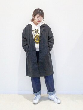 momiさん(レディース・154cm)の冬コーディネート