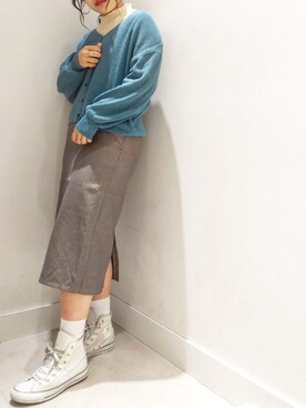 momiさん（レディース・154cm）の冬コーディネート