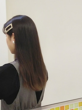 「ヘアアクセ」｜「アイテム（ワンピース/ドレス）」を使った、momiさん（レディース・154cm）の冬コーディネート
