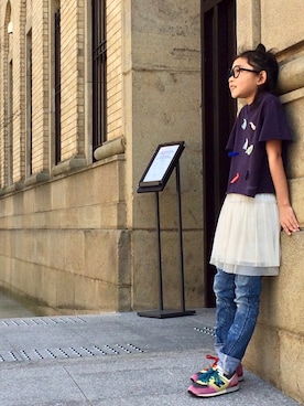「子供服」｜Moriwaki Mayoさん（キッズ・130cm・10代）の春コーディネート
