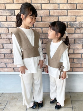 「アイテム（その他シューズ）」を使った、___n.c.m_さん（キッズ・124cm）の秋コーディネート