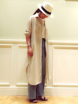 「EMMA GO（エマゴウ）のアイテム」を使った、NANAさん（レディース・160cm）の春コーディネート