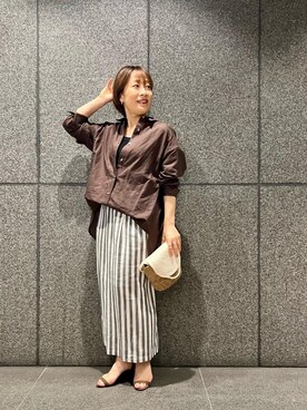 「お呼ばれ」｜「アイテム（スカート）」を使った、meさん（レディース・152cm）の夏コーディネート