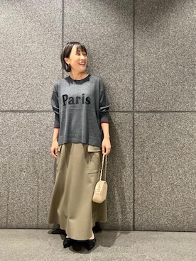 「お呼ばれ」｜「アイテム（スカート）」を使った、meさん（レディース・152cm）の秋コーディネート