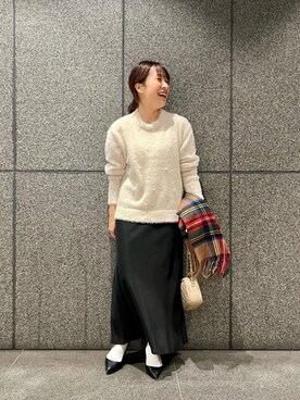 「お呼ばれ」｜「アイテム（スカート）」を使った、meさん（レディース・151cm）の冬コーディネート